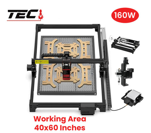 160W CNC Laser Engraving Cutting Machine, Wood Engraver And Cutter Leather Laser Engraving Machine For Glass - 40 X 60 Inches