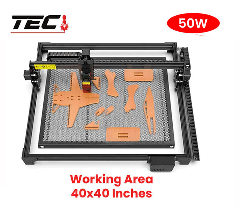 50W Laser Engraving Machine For Metal Engraver& Laser Cutting Machine For Wood Printer Cutter Acrylic  - 40x40 Inches