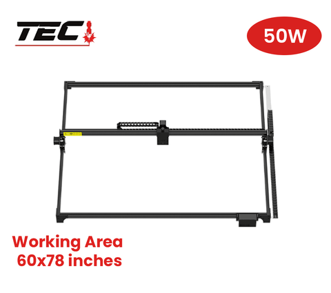 50W  CNC Laser Engraving Machine For Metal Engraver Wood Cutter Cnc Router Machines - 60X78 Inches