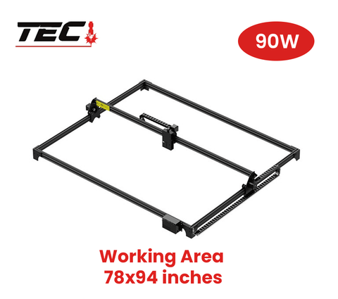 90W Laser Engraving Cutting Machine For Wood Engraver And Cutter Acrylic Cnc Laser Engraver Machine for metal - 78 X94 Inches